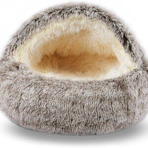 Cat Beds for Indoor Cats,Cat Cave for Puppy and Kitty,Calming Small Dog Bed for